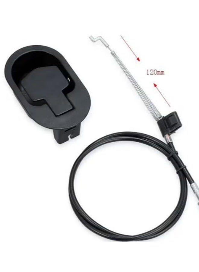 بكومور قطع غيار عالمية للكراسي المائلة: مقبض سحب معدني أسود مع كابل لإصلاح أثاث الكراسي والأرائك المائلة - Image 3